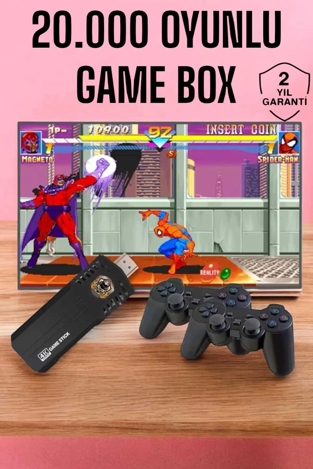 BUĞZ Game Box 20.000 Oyunlu 8K Ultra Oyun Konsolu