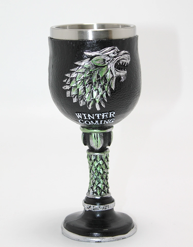 BUĞZ GAME OF THRONES HOUSE STARK 3D KABARTMALI ÇELİK KADEH BARDAK