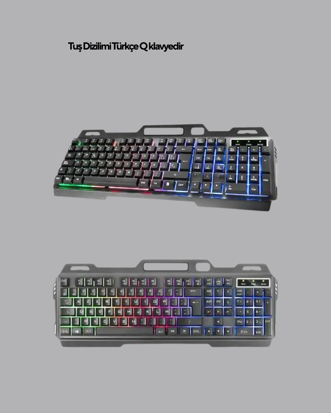 BUĞZ Gaming Set Işıklı Klavye Mouse + Bluetooth 5.2 Kulaklık Oyuncu Paketi