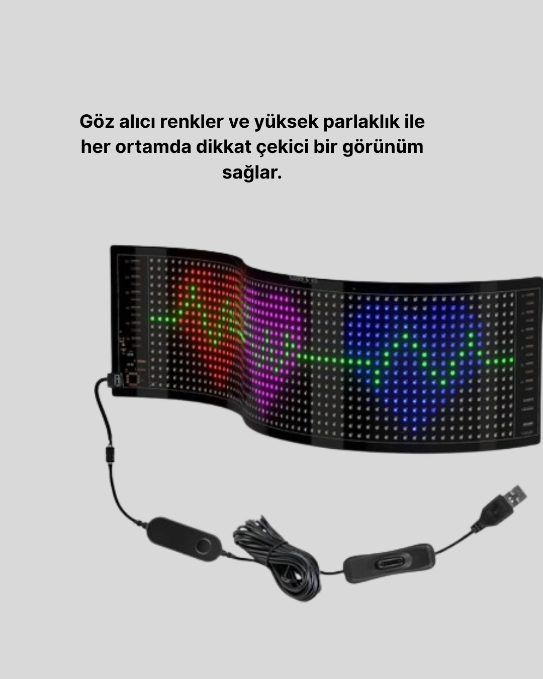 BUĞZ Gece Kullanıma Uygun  Pixel RGB LED Panel Estetik Atmosfer Işığı