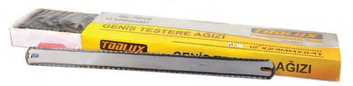 BUĞZ Geniş Demir Testere Ağzı Çift Taraflı - 72 Adet