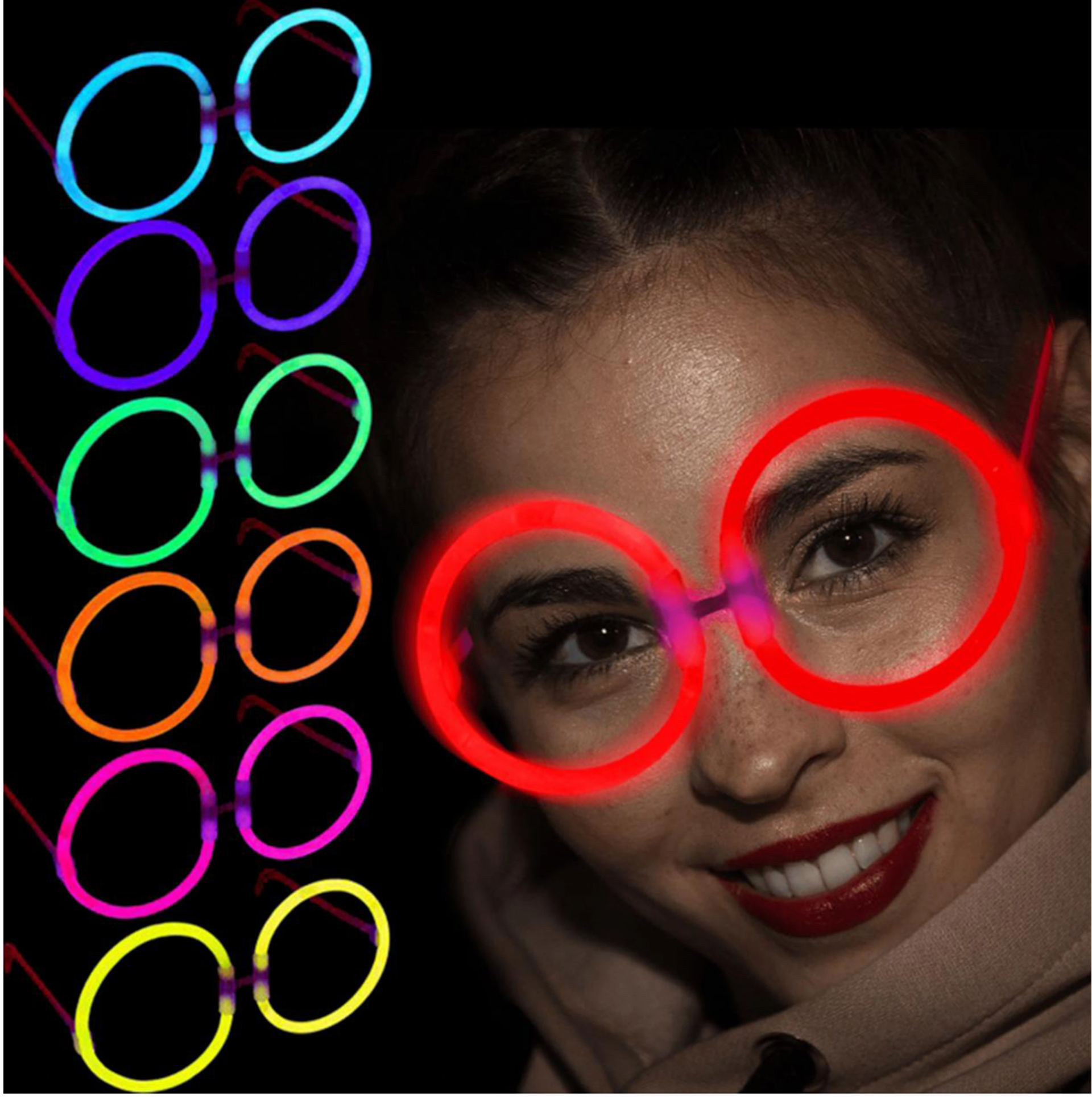 BUĞZ GLOW STİCK YUVARLAK GÖZLÜK 12 ADET
