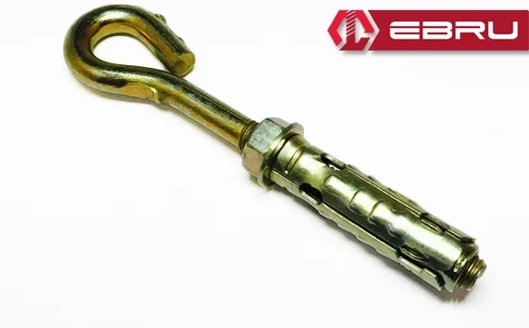 BUĞZ Gömlekli Kancalı Kapalı Çelik Dübel M6 - 10 Adet BUĞZ Gömlekli Kancalı Kapalı Çelik Dübel M6 - 10 Adet