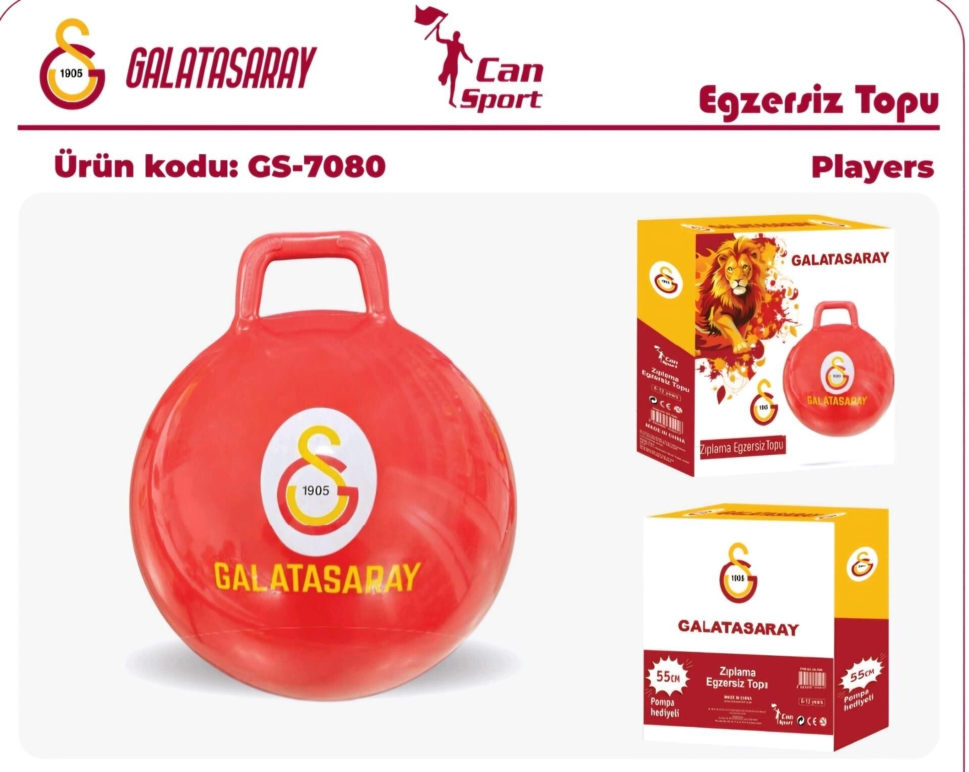 BUĞZ GS-7080 GALATASARAY ZIP ZIP TOP PLAYERS-CNT