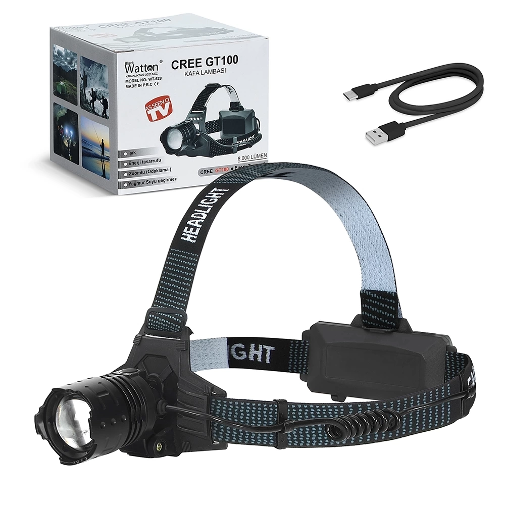 BUĞZ Gt100 Led Şarjlı Kafa Lambası  Wt-628