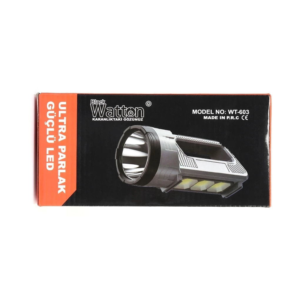 BUĞZ Güçlü Şarjlı Fener Masa Lambası  Wt-603