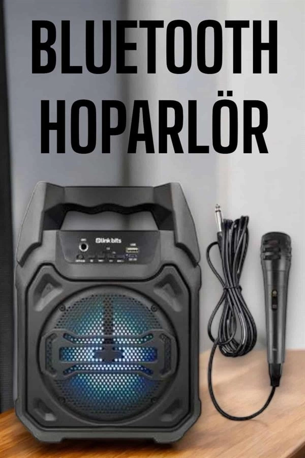 BUĞZ Güçlü ve Şarj Edilebilir Bluetooth Hoparlör 6.5 İnç