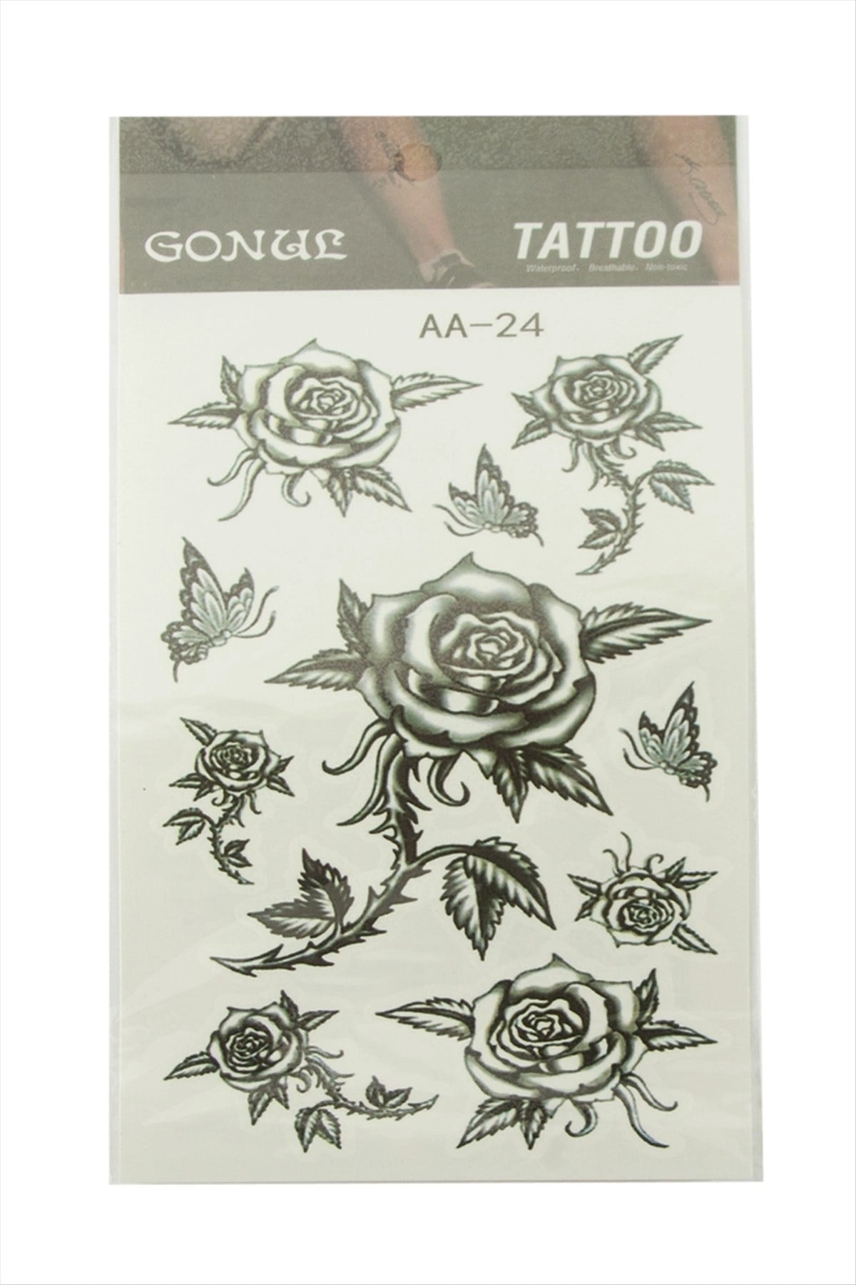 BUĞZ Gül Tattoo Dövme Sticker