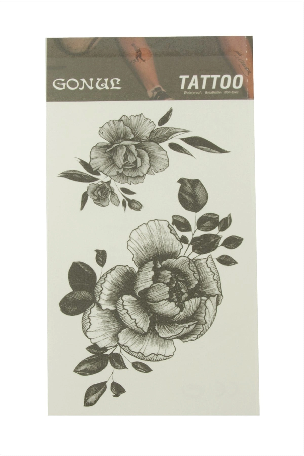BUĞZ Gül Tattoo Dövme Sticker