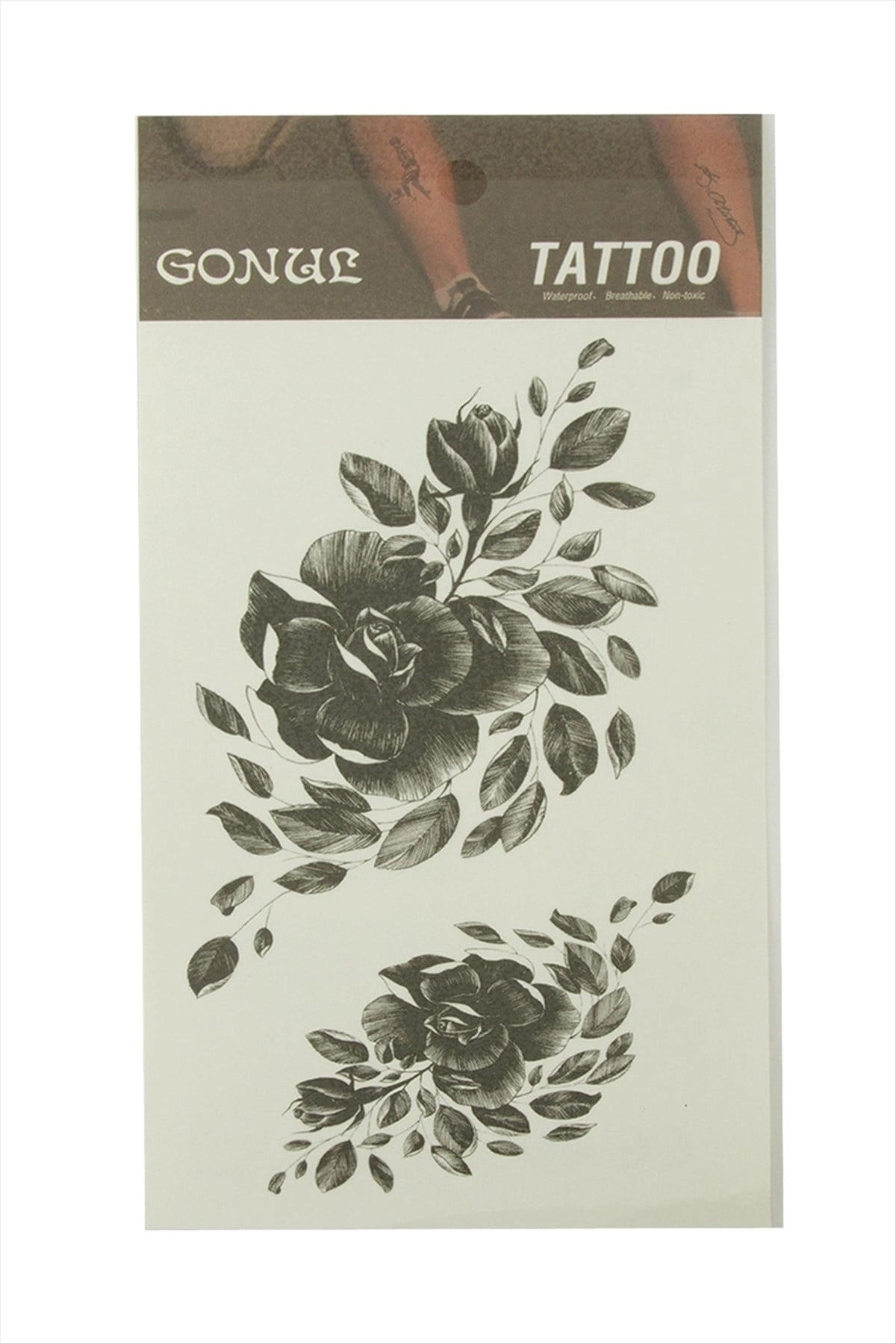 BUĞZ Gül Tattoo Dövme Sticker