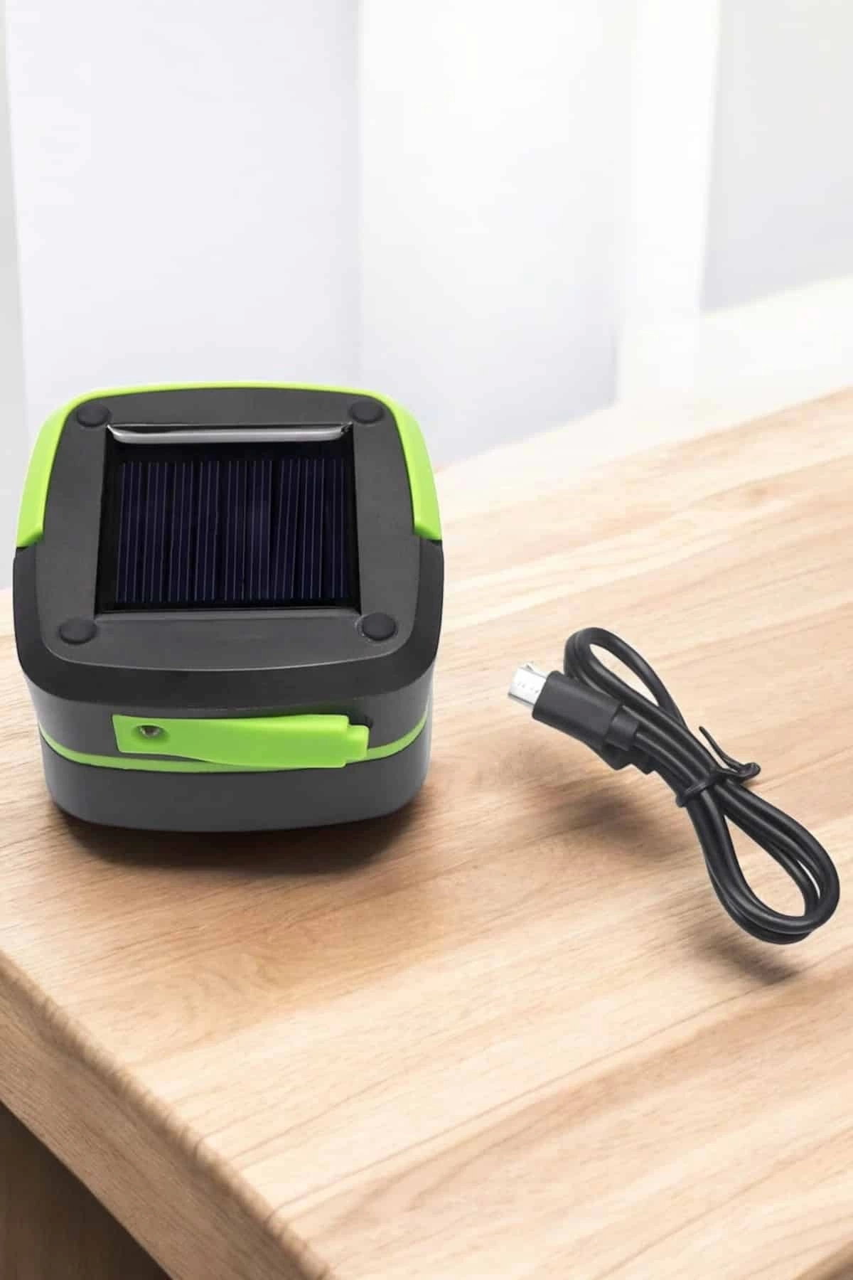 BUĞZ Güneş Enerjili Led Lamba Kamp Lambası Katlanabilir Lamba USB Şarjlı