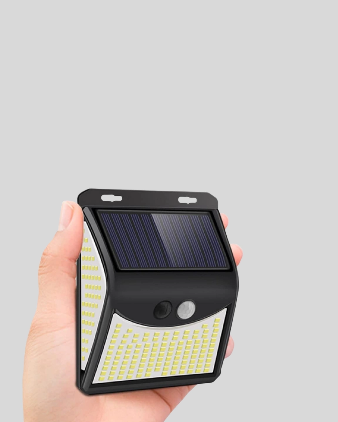 BUĞZ Güneş Enerjili Sensörlü Dış Mekan Duvar Lambası – 3 Modlu, 2200mAh Pil, 120° Algılama