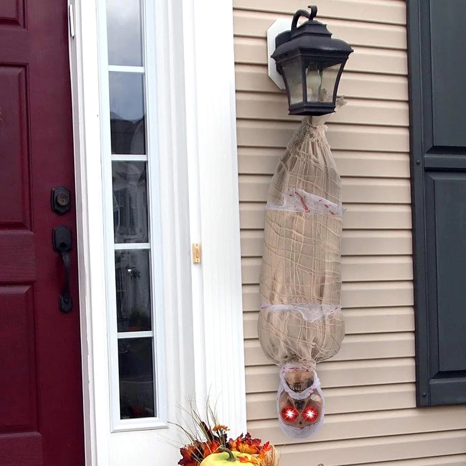 BUĞZ Halloween Sensörlü Işıklı Hareketli Mumya 25x75 Cm