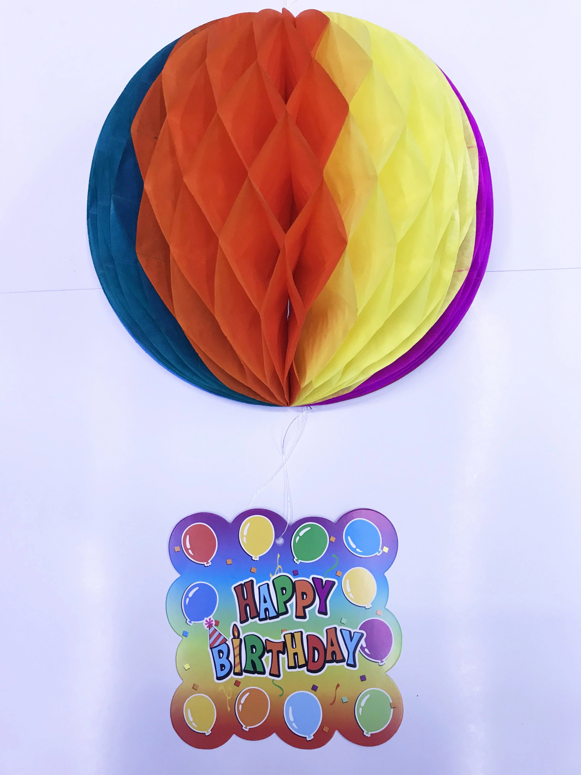 BUĞZ HAPPY BİRTHDAY KAĞIT SÜSÜ 55 CM