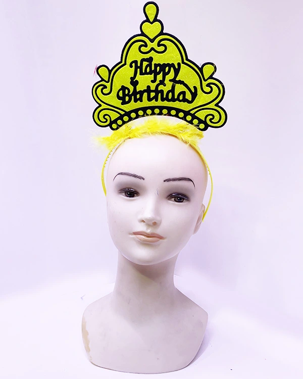 BUĞZ HAPPY BİRTHDAY NEON SARI TAÇ