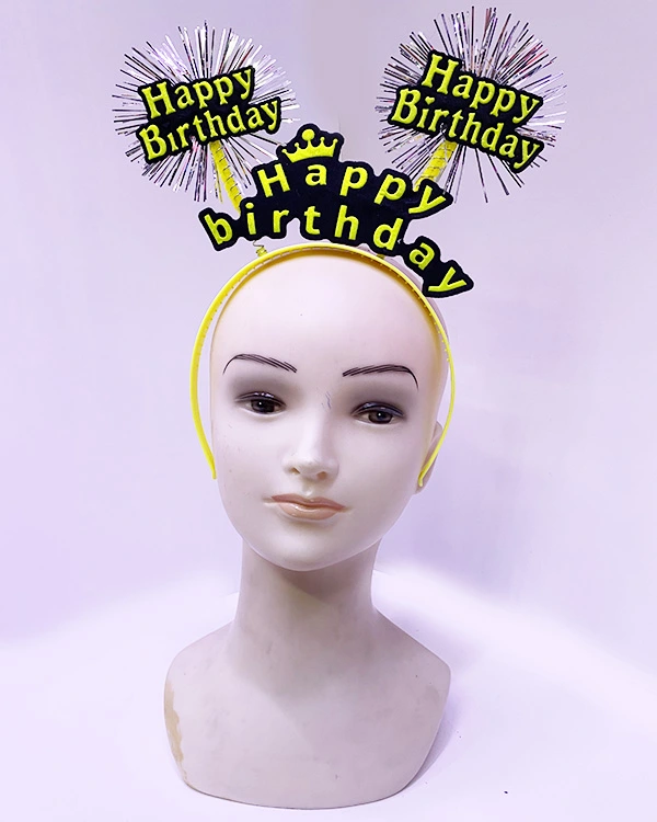 BUĞZ HAPPY BİRTHDAY NEON SARI TACI