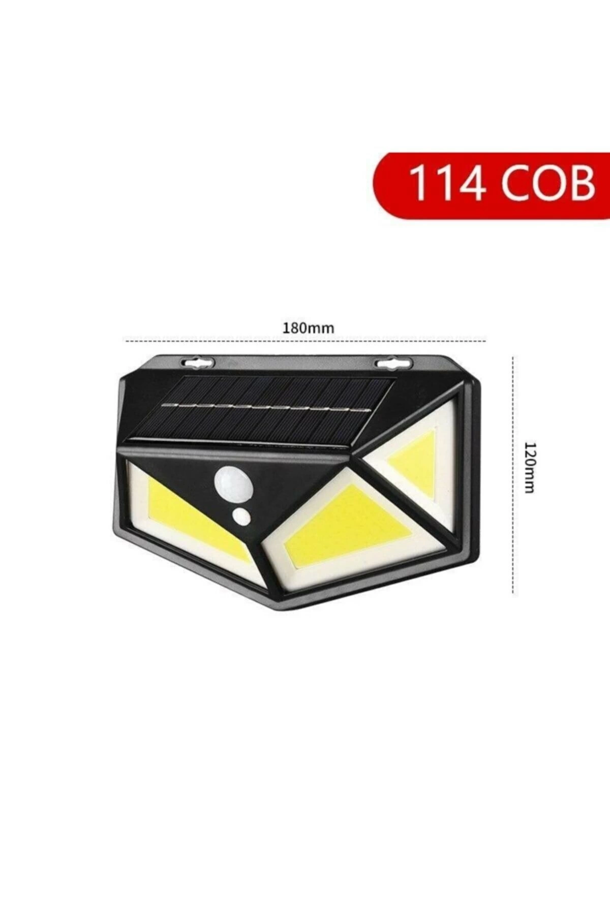 BUĞZ Hareket Sensörlü Bahçe Lambası 114 Led 3 Mod