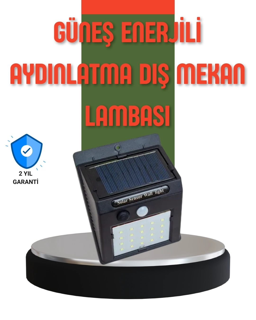 BUĞZ Hareket Sensörlü Güneş Enerjili Dış Mekan LED Lamba 100/144 LED