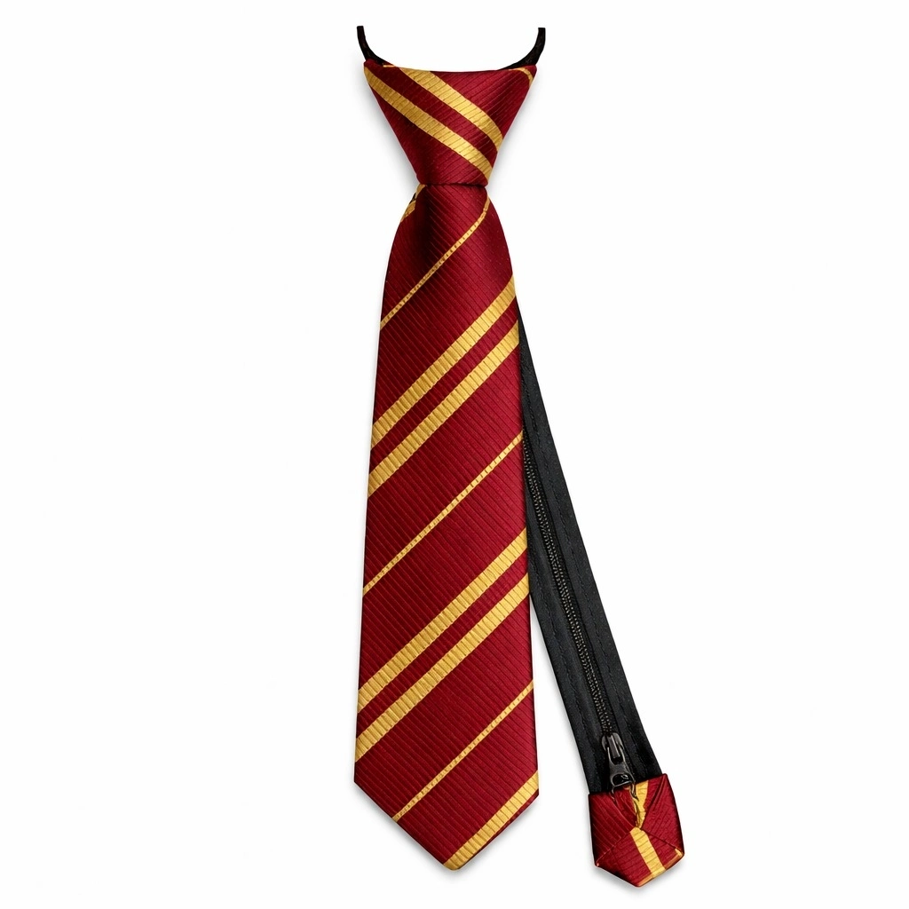 BUĞZ Harry Potter Gryffindor Fermuarlı Ayarlanabilir Kravat