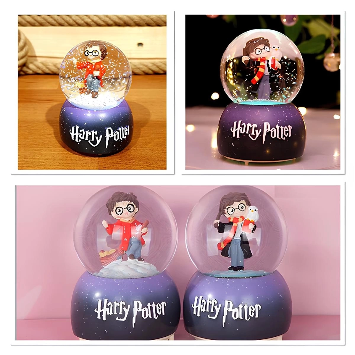 BUĞZ Harry Potter Üflemeli Işıklı Müzikli Kar Küresi Orta Boy Alk3119