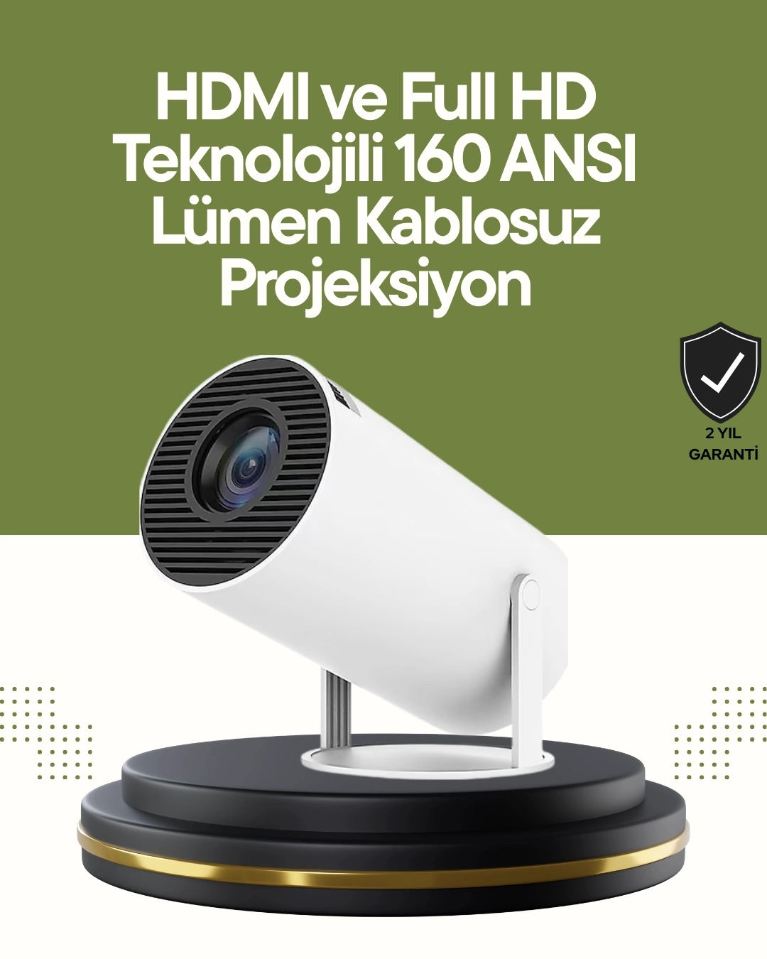 BUĞZ HDMI ve USB Girişli Uzun Ömürlü Ampullü Projeksiyon