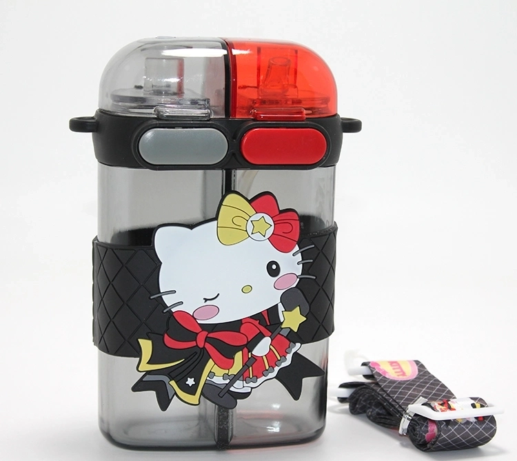 BUĞZ Hello Kitty Figürlü Çift Bölmeli Matara Suluk Alk4716