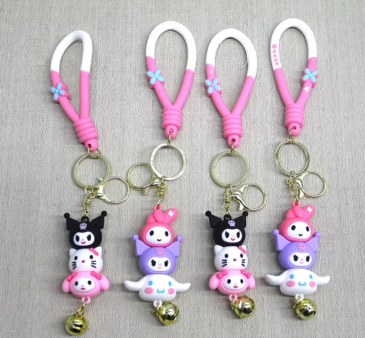 BUĞZ Hello Kitty Ve Arkadaşları Silikon Anahtarlık