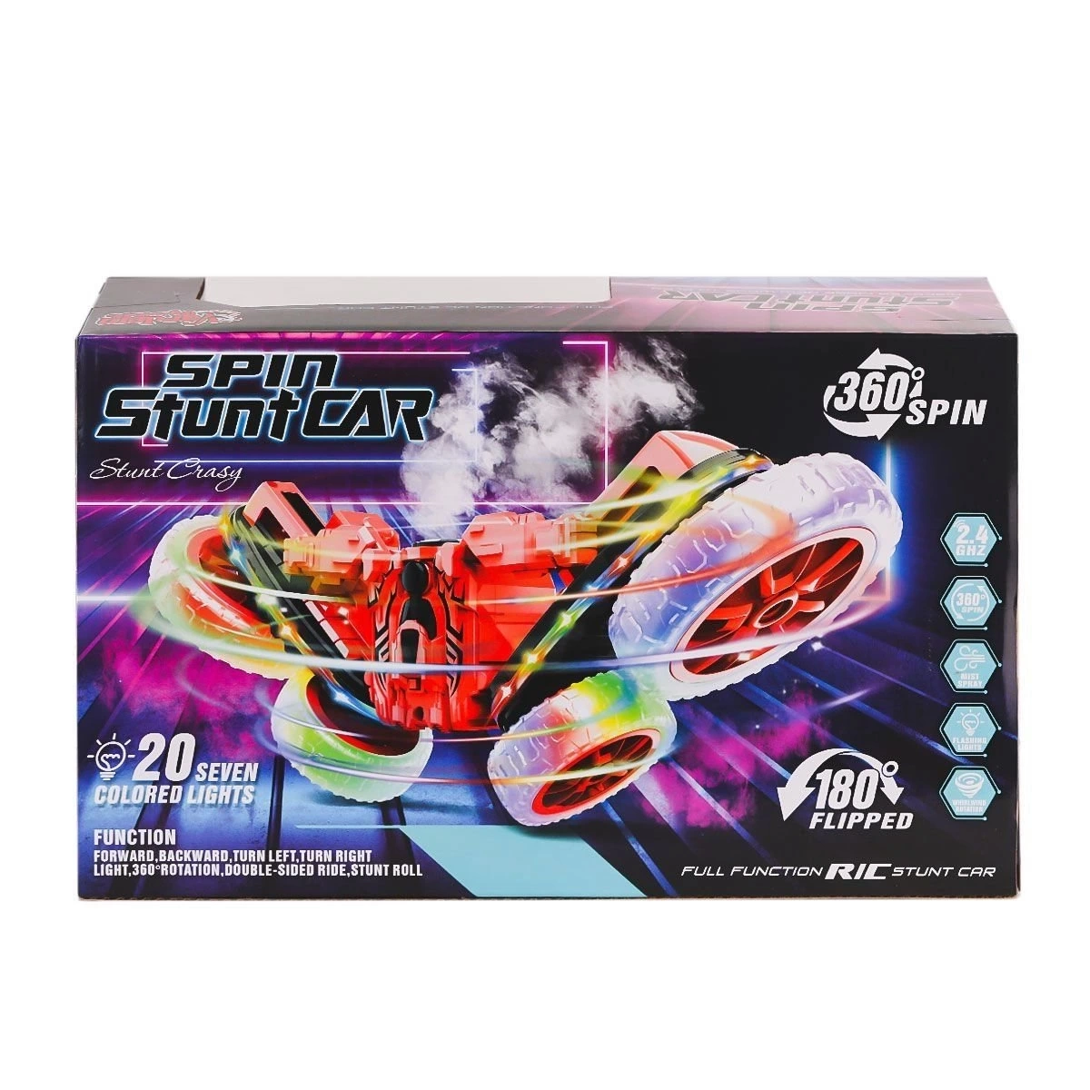 BUĞZ HG-4-45 Kumandalı Işıklı Buharlı Stunt Spin Araba -Vardem Oyuncak BUĞZ HG-4-45 Kumandalı Işıklı Buharlı Stunt Spin Araba -Vardem Oyuncak