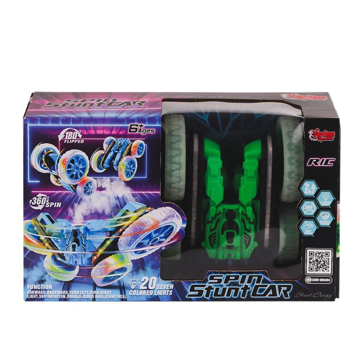 BUĞZ HG-4-45 Kumandalı Işıklı Buharlı Stunt Spin Araba -Vardem Oyuncak BUĞZ HG-4-45 Kumandalı Işıklı Buharlı Stunt Spin Araba -Vardem Oyuncak