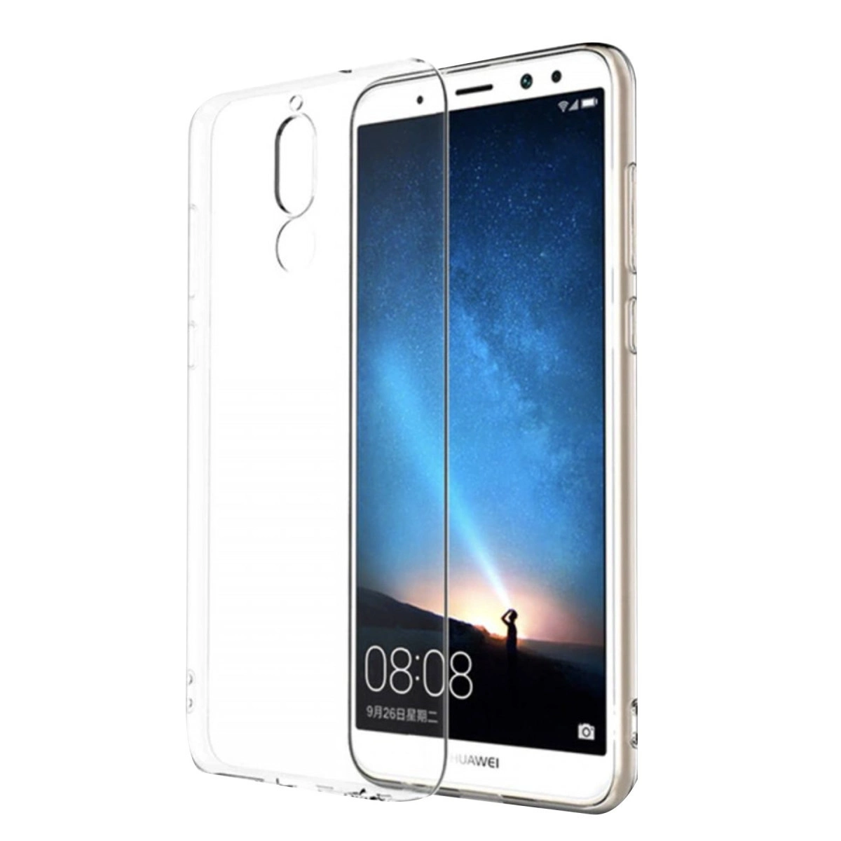BUĞZ Huawei Mate 10 Lite Kılıf Lüx Şeffaf Silikon