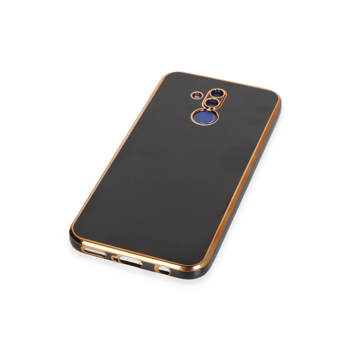 BUĞZ Huawei Mate 20 Lite Kılıf Volet Silikon - Siyah
