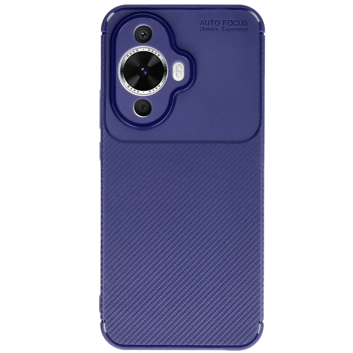 BUĞZ Huawei Nova 12s Kılıf Auto Focus Karbon Kapak - Lacivert
