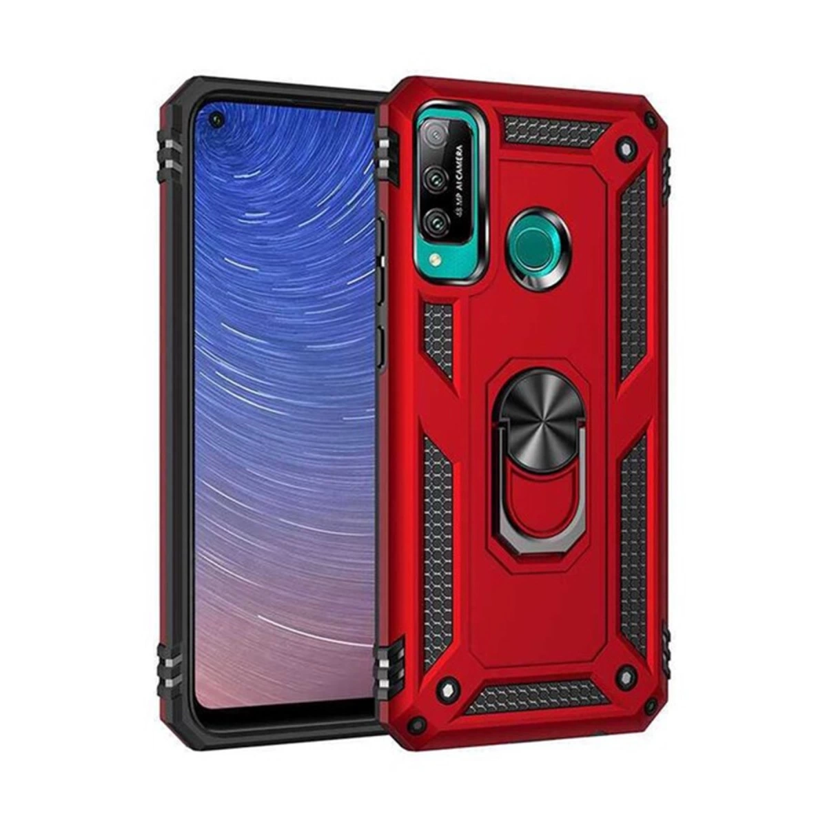 BUĞZ Huawei P40 Lite E Kılıf Sofya Yüzüklü Silikon Kapak - Kırmızı BUĞZ Huawei P40 Lite E Kılıf Sofya Yüzüklü Silikon Kapak - Kırmızı