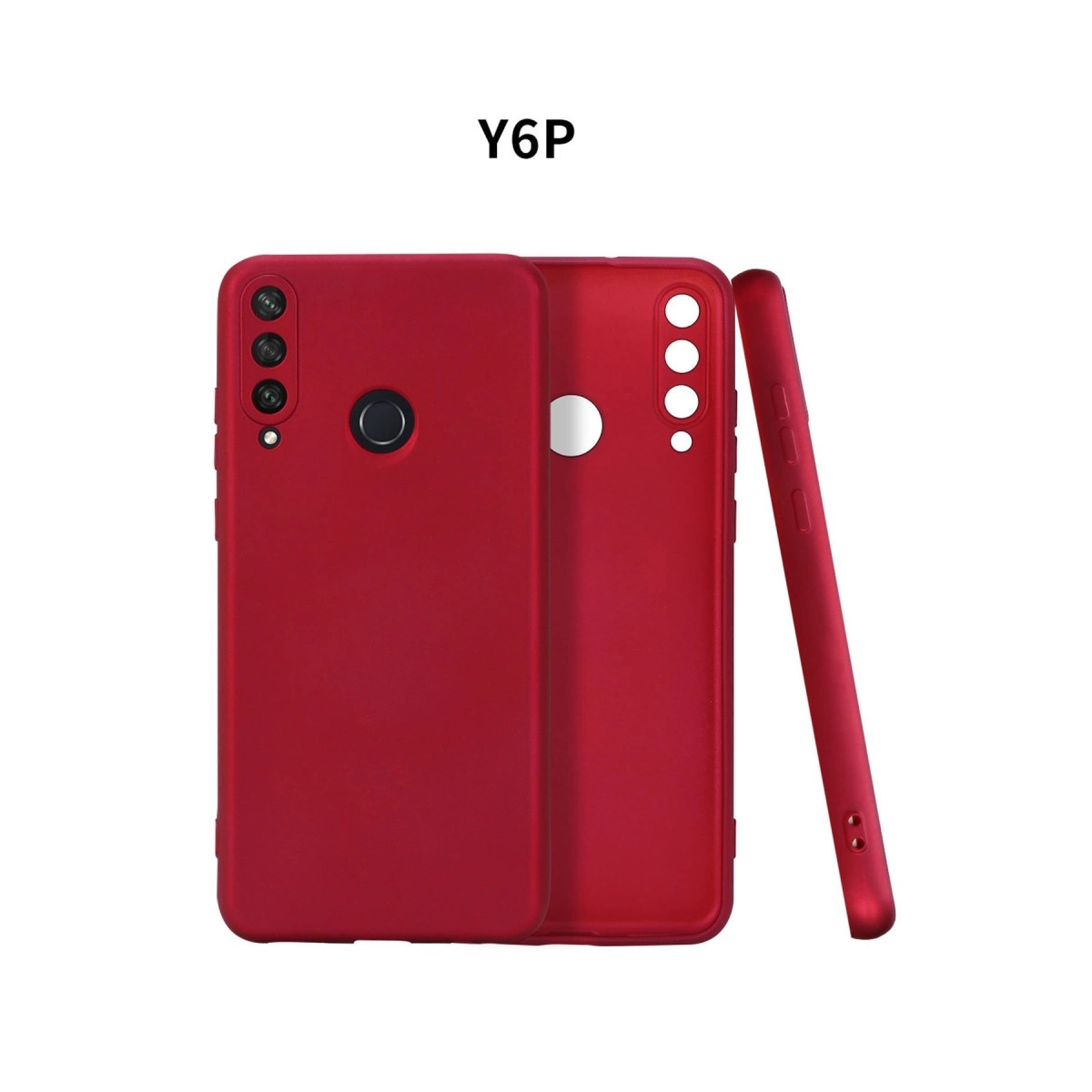 BUĞZ Huawei Y6p Kılıf First Silikon - Bordo BUĞZ Huawei Y6p Kılıf First Silikon - Bordo