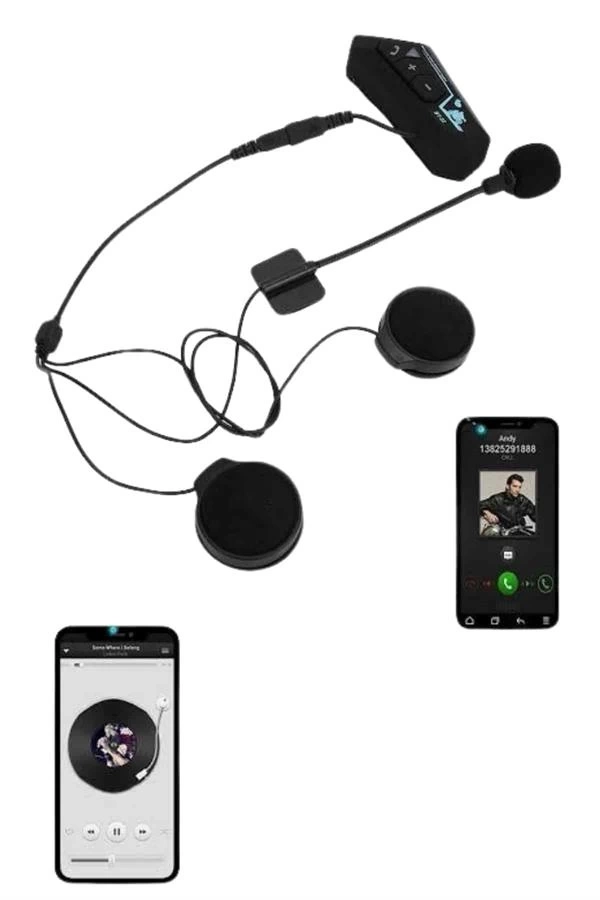 BUĞZ Intercom Bluetooth Kask Kulaklık Motosiklet Kulaklık 5.0 Bluetooth