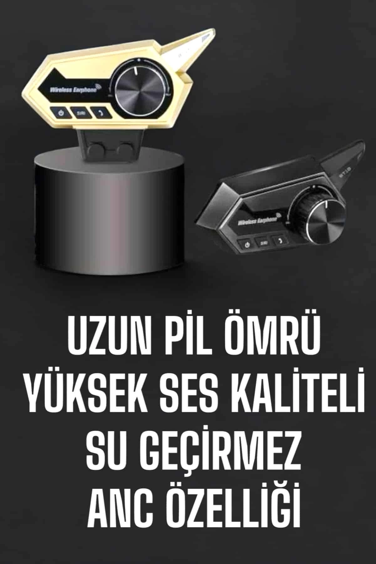 BUĞZ Intercom Kask Kulaklığı ANC Özelliği Yüksek Ses Kaliteli Bluetooth Kulaklık