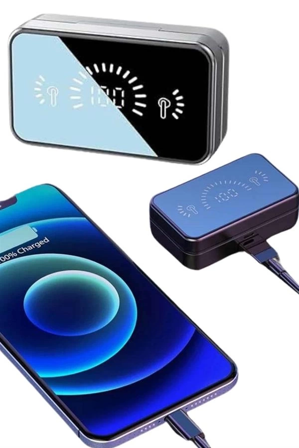 BUĞZ İos Android Uyumlu Bluetooth Kulaklık Kablosuz Kulaklık Yüksek Basslı