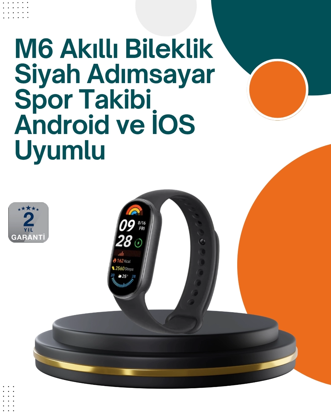 BUĞZ iOS ve Android Uyumlu Akıllı Bileklik – Çok Fonksiyonlu Kullanım