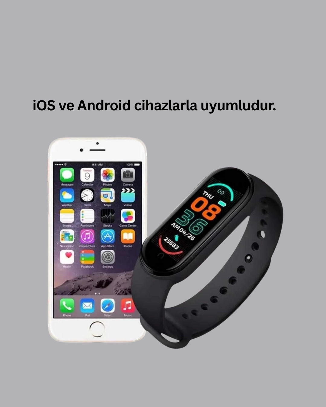 BUĞZ iOS ve Android Uyumlu Akıllı Bileklik – Çok Fonksiyonlu Kullanım BUĞZ iOS ve Android Uyumlu Akıllı Bileklik – Çok Fonksiyonlu Kullanım