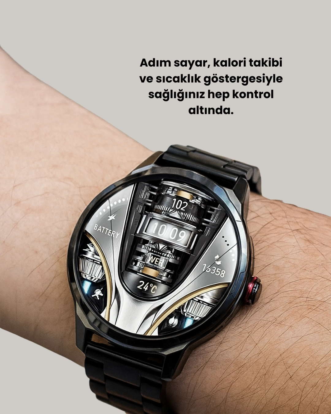 BUĞZ IP68 Su Toz Dirençli SW80 Akıllı Saat Android iOS Uyumlu BUĞZ IP68 Su Toz Dirençli SW80 Akıllı Saat Android iOS Uyumlu