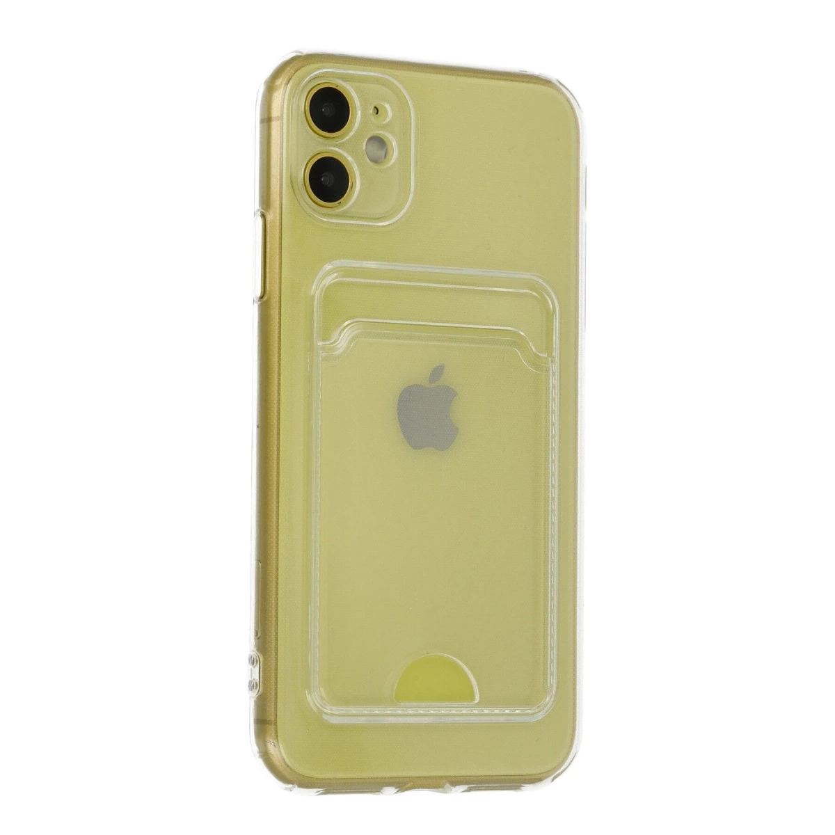 BUĞZ İphone 11 Kılıf Kart Şeffaf Silikon - Şeffaf