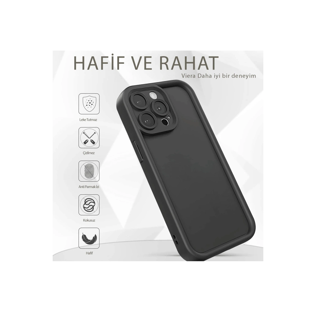 BUĞZ İphone 11 Kılıf Viera Silikon - Siyah