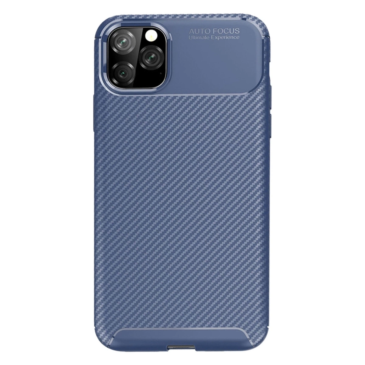 BUĞZ İphone 11 Pro Kılıf Auto Focus Karbon Kapak - Lacivert