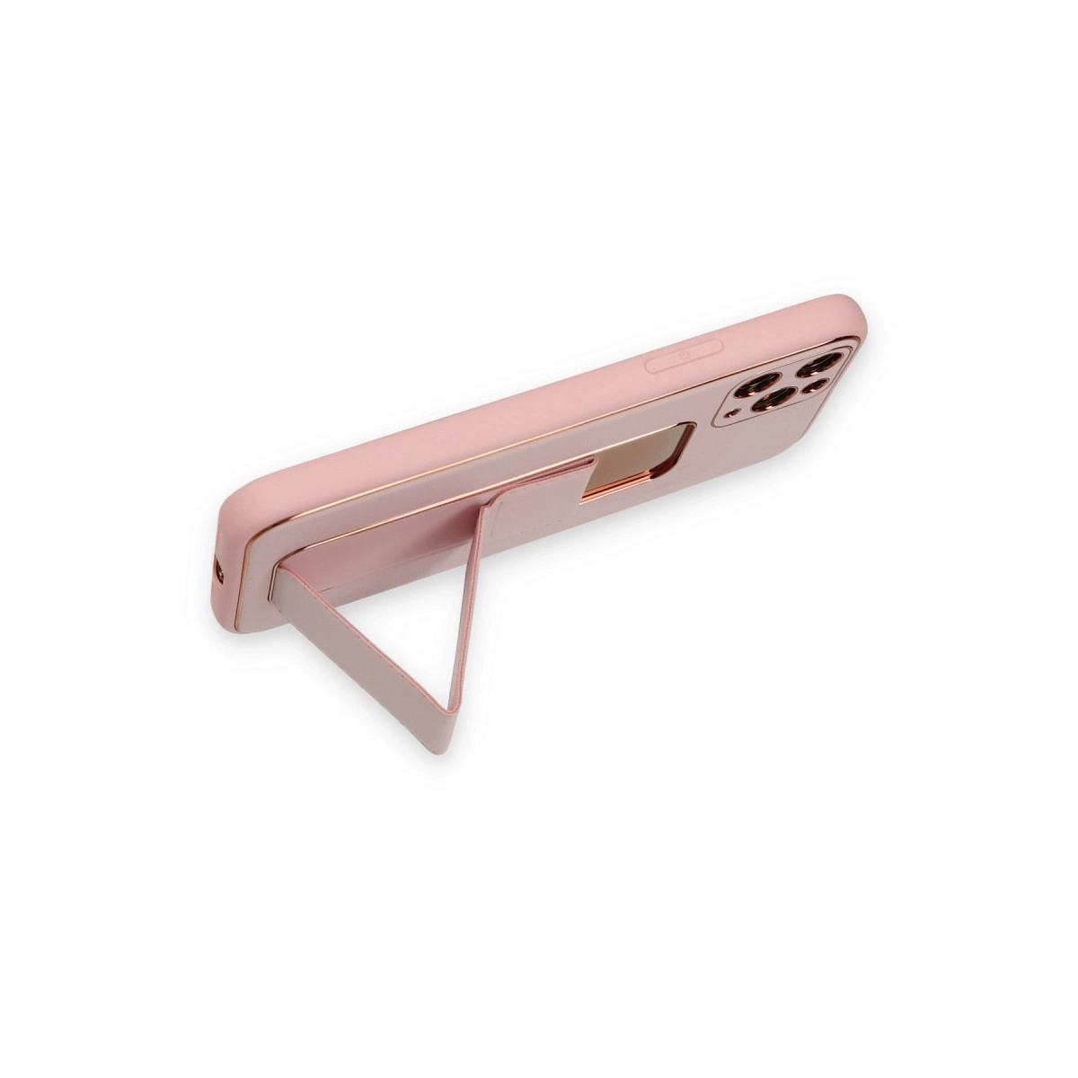BUĞZ İphone 11 Pro Kılıf Coco Deri Standlı Kapak - Pembe BUĞZ İphone 11 Pro Kılıf Coco Deri Standlı Kapak - Pembe