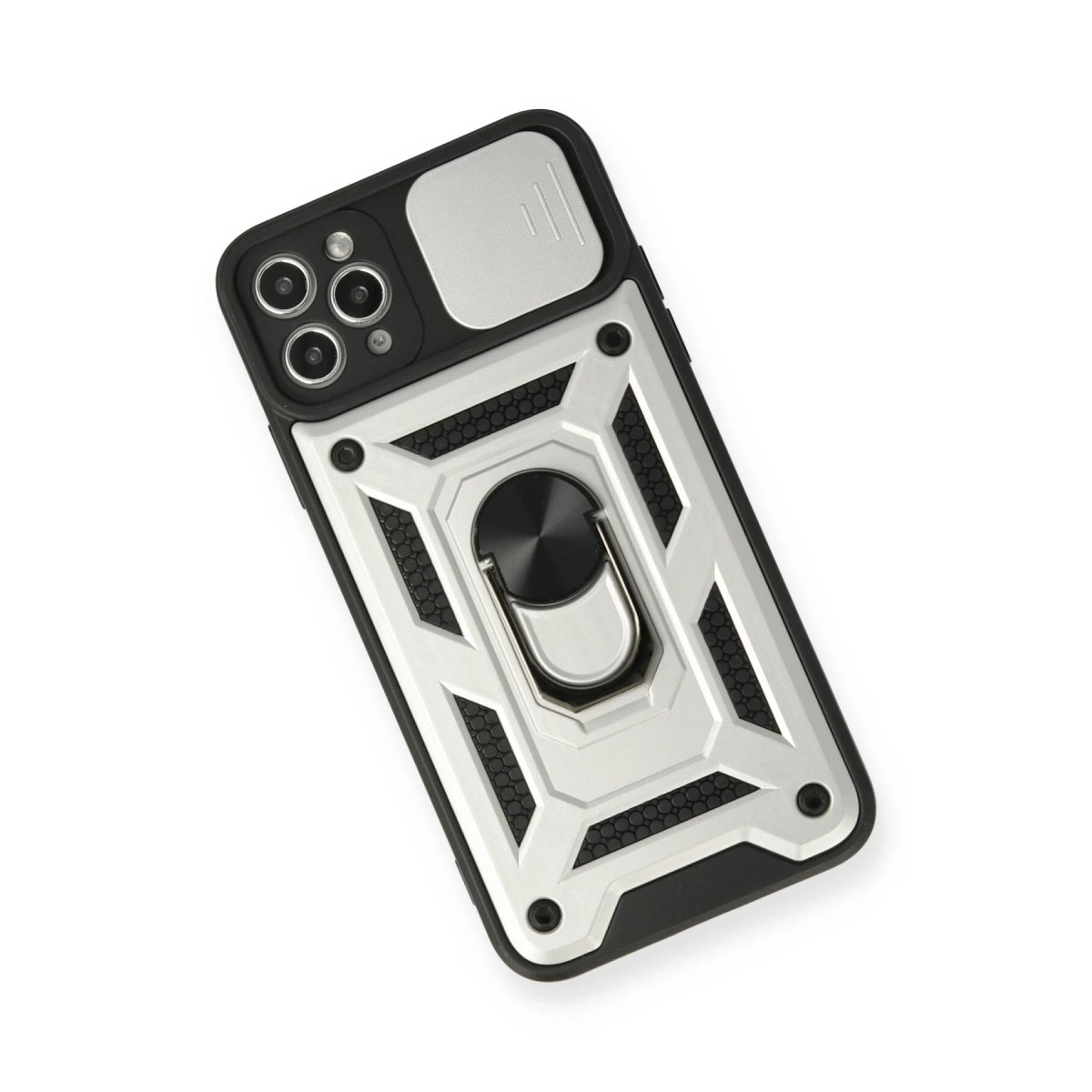 BUĞZ İphone 11 Pro Kılıf Pars Lens Yüzüklü Silikon - Gümüş BUĞZ İphone 11 Pro Kılıf Pars Lens Yüzüklü Silikon - Gümüş