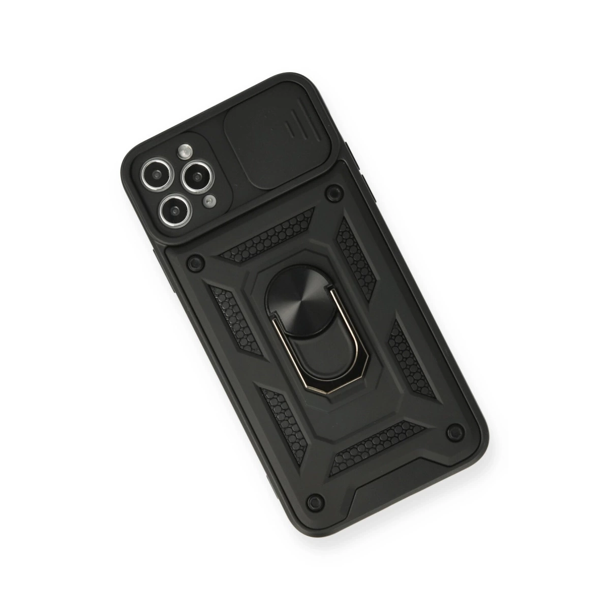 BUĞZ İphone 11 Pro Kılıf Pars Lens Yüzüklü Silikon - Siyah BUĞZ İphone 11 Pro Kılıf Pars Lens Yüzüklü Silikon - Siyah