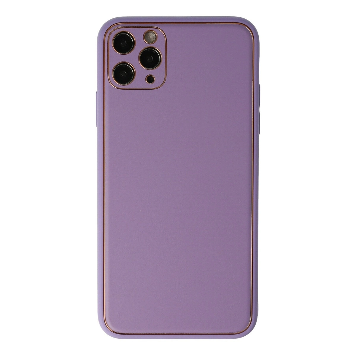 BUĞZ İphone 11 Pro Max Kılıf Coco Deri Silikon Kapak - Lila