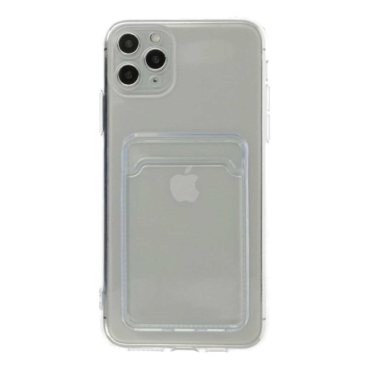 BUĞZ İphone 11 Pro Max Kılıf Kart Şeffaf Silikon - Şeffaf