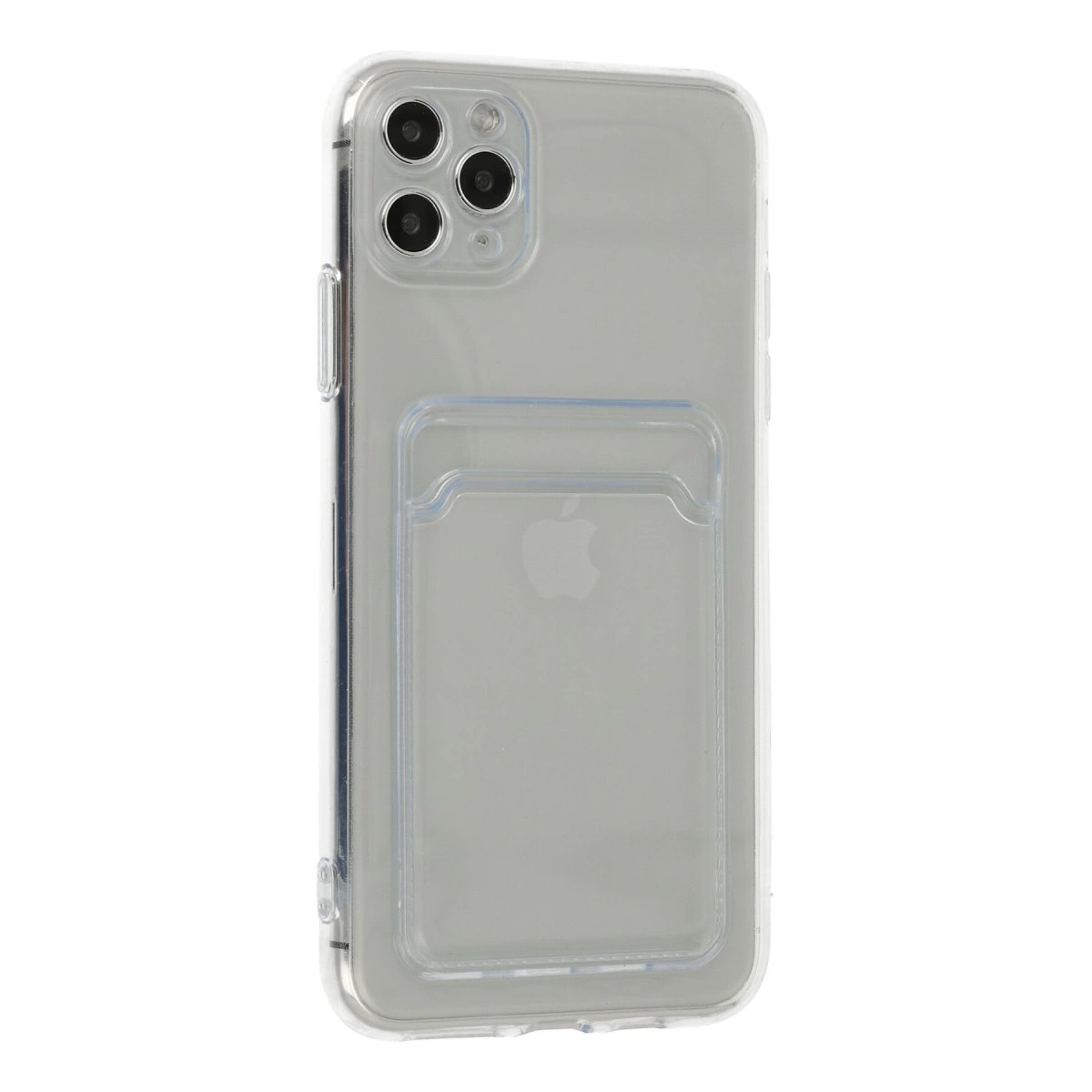 BUĞZ İphone 11 Pro Max Kılıf Kart Şeffaf Silikon - Şeffaf