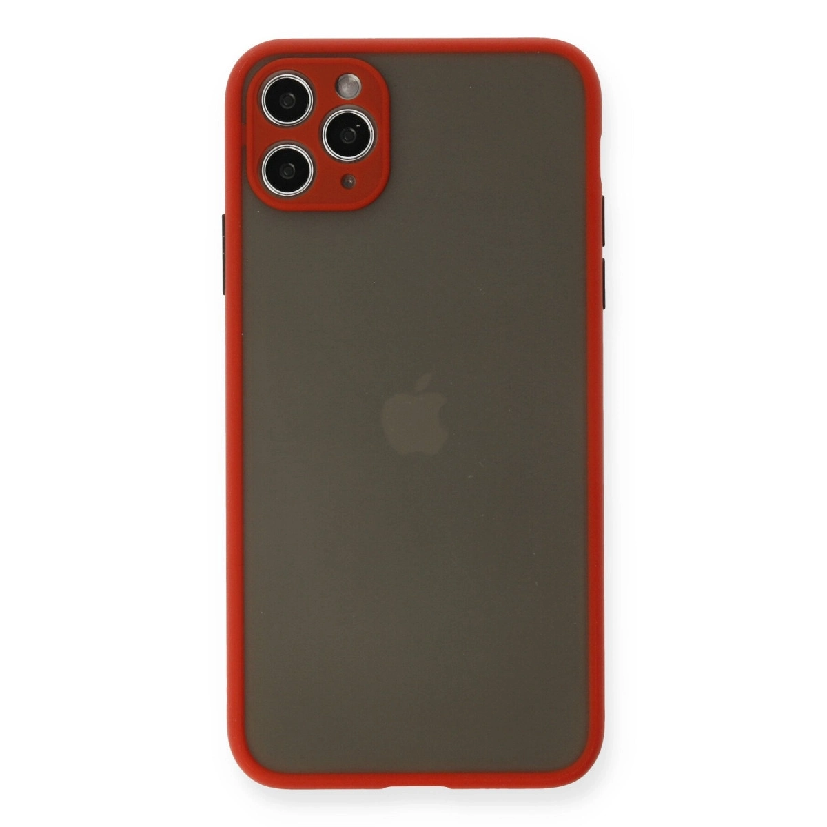 BUĞZ İphone 11 Pro Max Kılıf Montreal Silikon Kapak - Kırmızı